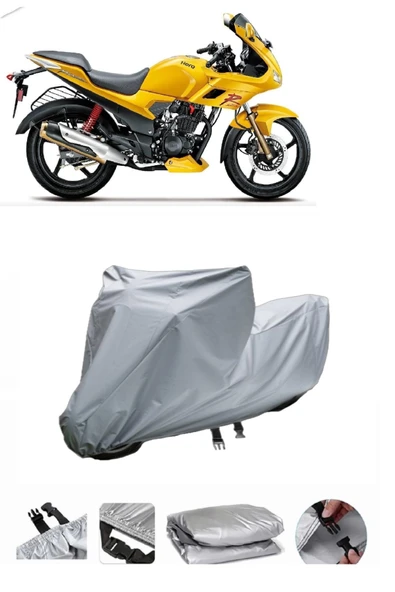 Hero Karizma  Gri Motosiklet Brandası ARKA ÇANTA UYUMLU DEĞİLDİR ürün görseli 1