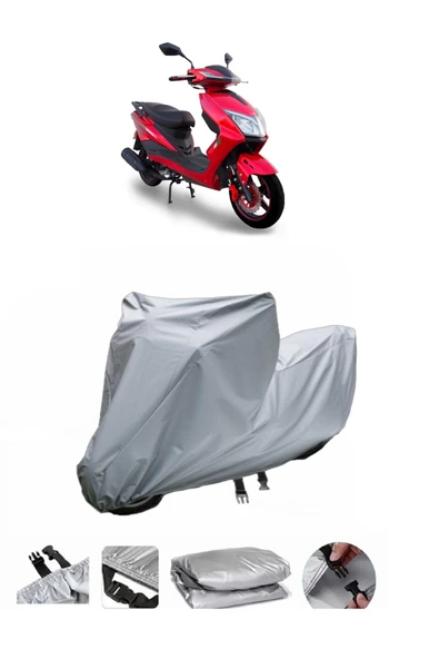 Motolux Nirvana Pro  Gri Motosiklet Brandası ARKA ÇANTA UYUMLU DEĞİLDİR ürün görseli 1