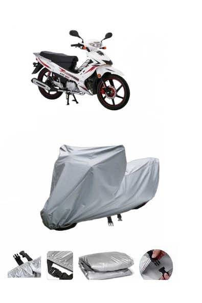 Salcano Altay 100  Gri Motosiklet Brandası ARKA ÇANTA UYUMLU DEĞİLDİR ürün görseli 1