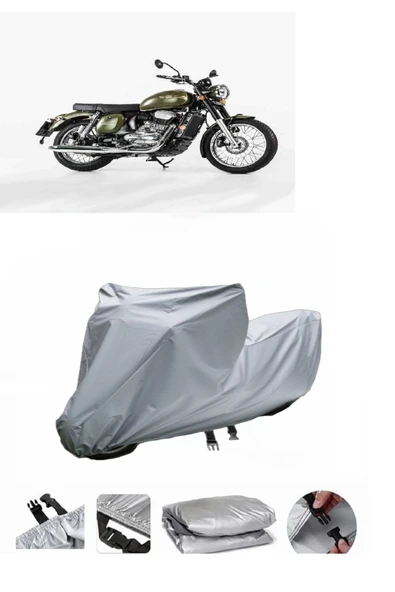 Jawa Forty Two  Gri Motosiklet Brandası ARKA ÇANTA UYUMLU DEĞİLDİR ürün görseli 1