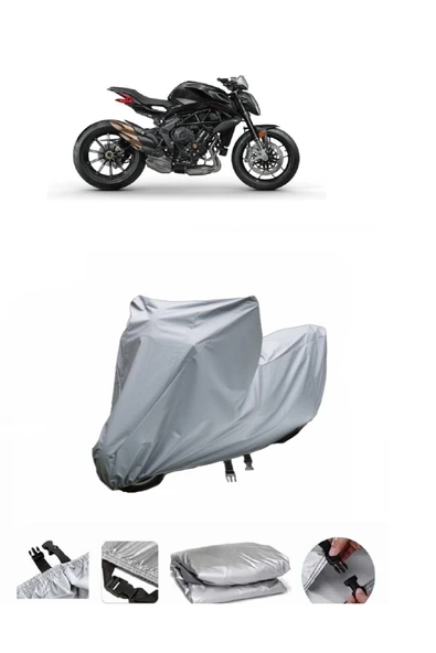 MV Agusta Brutale 800 RR SCS  Gri Motosiklet Brandası ARKA ÇANTA UYUMLU DEĞİLDİR ürün görseli 1