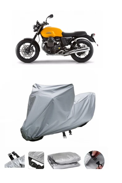 Moto Guzzi Stone 750  Gri Motosiklet Brandası ARKA ÇANTA UYUMLU DEĞİLDİR ürün görseli 1