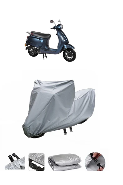 RMG Moto Gusto Verona 50  Gri Motosiklet Brandası ARKA ÇANTA UYUMLU DEĞİLDİR ürün görseli 1