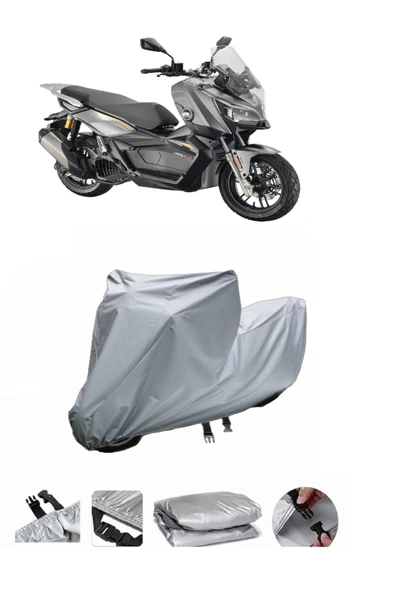 QJ ATR125  Gri Motosiklet Brandası ARKA ÇANTA UYUMLU DEĞİLDİR ürün görseli 1