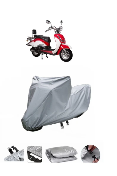 RMG Moto Gusto Clasico  Gri Motosiklet Brandası ARKA ÇANTA UYUMLU DEĞİLDİR ürün görseli 1