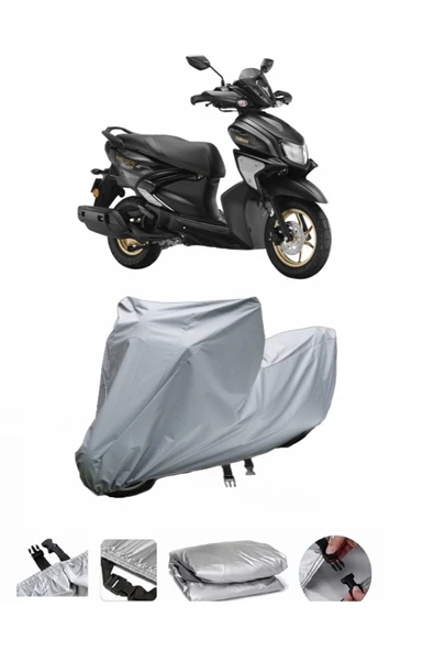 Yamaha Rayzr Gri Motosiklet Brandası,Örtü ARKA ÇANTA UYUMLU DEĞİLDİR ürün görseli 1
