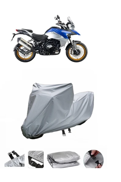QJ SRT 800 X  Gri Motosiklet Brandası ARKA ÇANTA UYUMLU DEĞİLDİR ürün görseli 1
