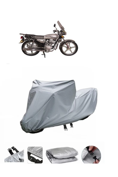 Lifan Dragon 125  Gri Motosiklet Brandası ARKA ÇANTA UYUMLU DEĞİLDİR ürün görseli 1