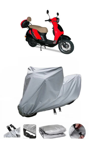 Motolux Efsane X  Gri Motosiklet Brandası ARKA ÇANTA UYUMLU DEĞİLDİR ürün görseli 1