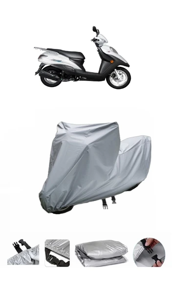Haojue HJ 125T-10  Gri Motosiklet Brandası ARKA ÇANTA UYUMLU DEĞİLDİR ürün görseli 1