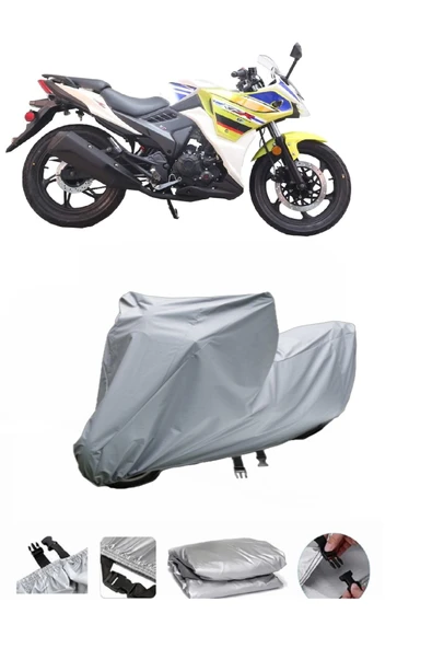 Lifan KPR 200  Gri Motosiklet Brandası ARKA ÇANTA UYUMLU DEĞİLDİR ürün görseli 1