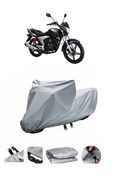 Lifan EM150L  Gri Motosiklet Brandası ARKA ÇANTA UYUMLU DEĞİLDİR ürün görseli 1