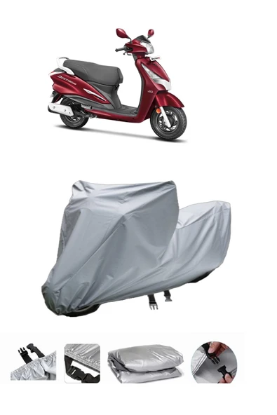 Hero Duet 125  Gri Motosiklet Brandası ARKA ÇANTA UYUMLU DEĞİLDİR ürün görseli 1