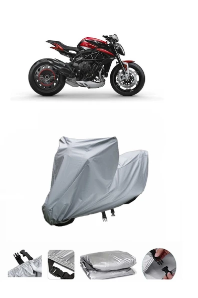 MV Agusta Dragster 800 RR  Gri Motosiklet Brandası ARKA ÇANTA UYUMLU DEĞİLDİR ürün görseli 1