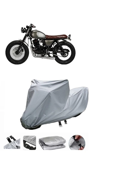 Mutt RS13 250  Gri Motosiklet Brandası ARKA ÇANTA UYUMLU DEĞİLDİR ürün görseli 1