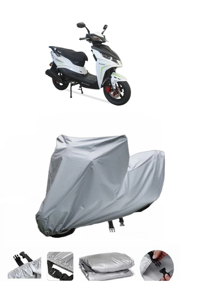 Motolux Rossi Rs  Gri Motosiklet Brandası ARKA ÇANTA UYUMLU DEĞİLDİR ürün görseli 1
