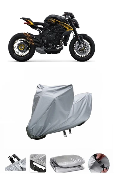 MV Agusta Brutale Dragster 800  Gri Motosiklet Brandası ARKA ÇANTA UYUMLU DEĞİLDİR ürün görseli 1