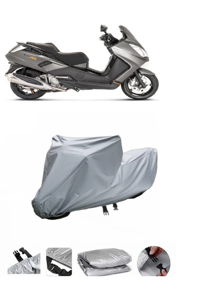 Peugeot Satelis 250  Gri Motosiklet Brandası ARKA ÇANTA UYUMLU DEĞİLDİR ürün görseli 1