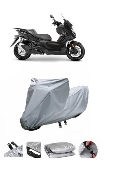 QJ Fort 350  Gri Motosiklet Brandası ARKA ÇANTA UYUMLU DEĞİLDİR ürün görseli 1