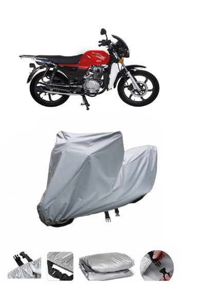 RMG Moto Gusto Ranger 150  Gri Motosiklet Brandası ARKA ÇANTA UYUMLU DEĞİLDİR ürün görseli 1