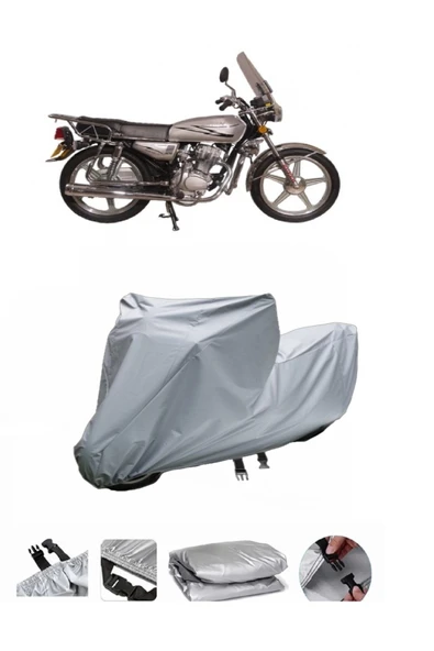 Lifan Lion 125  Gri Motosiklet Brandası ARKA ÇANTA UYUMLU DEĞİLDİR ürün görseli 1