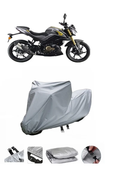 QJ SRK 125 R  Gri Motosiklet Brandası ARKA ÇANTA UYUMLU DEĞİLDİR ürün görseli 1