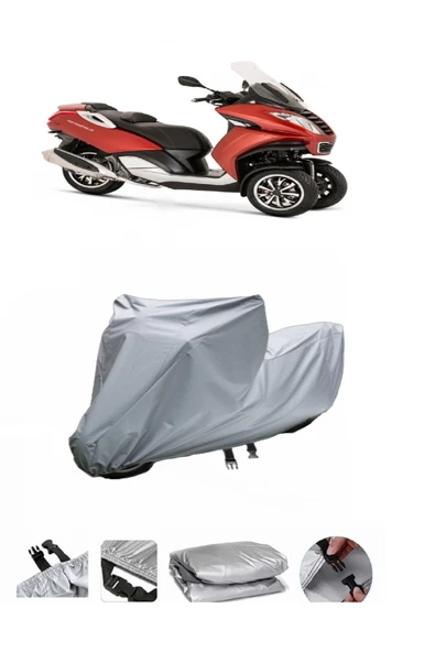 Peugeot Metropolis 400  Gri Motosiklet Brandası ARKA ÇANTA UYUMLU DEĞİLDİR ürün görseli 1