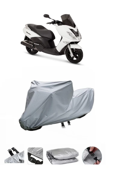 Peugeot Citystar 200  Gri Motosiklet Brandası ARKA ÇANTA UYUMLU DEĞİLDİR ürün görseli 1