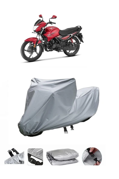 Hero Glamour  Gri Motosiklet Brandası ARKA ÇANTA UYUMLU DEĞİLDİR ürün görseli 1