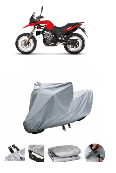 Malaguti Dune 125 Adventure  Gri Motosiklet Brandası ARKA ÇANTA UYUMLU DEĞİLDİR ürün görseli 1