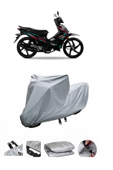 Modenas KIRISS 1 Gri Motosiklet Brandası ARKA ÇANTA UYUMLU DEĞİLDİR ürün görseli 1