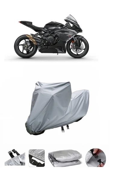 MV Agusta F3 800  Gri Motosiklet Brandası ARKA ÇANTA UYUMLU DEĞİLDİR ürün görseli 1