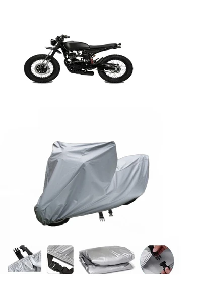Mutt Razorback 125  Gri Motosiklet Brandası ARKA ÇANTA UYUMLU DEĞİLDİR ürün görseli 1