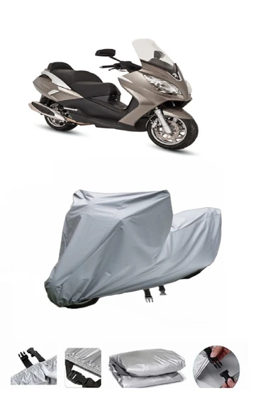 Peugeot Satelis 400  Gri Motosiklet Brandası ARKA ÇANTA UYUMLU DEĞİLDİR ürün görseli 1