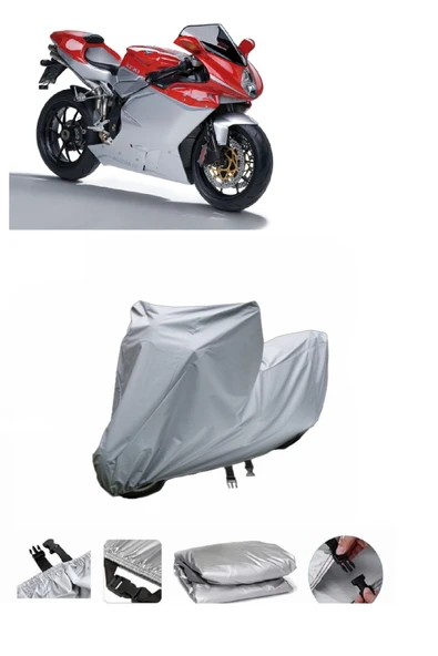 MV Agusta F4 1078  Gri Motosiklet Brandası ARKA ÇANTA UYUMLU DEĞİLDİR ürün görseli 1