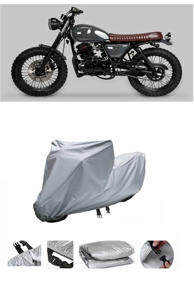 Mutt Hilts 250  Gri Motosiklet Brandası ARKA ÇANTA UYUMLU DEĞİLDİR ürün görseli 1