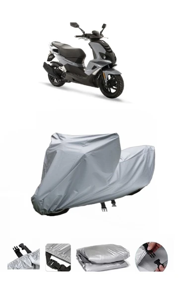 Peugeot Speedfight 4  Gri Motosiklet Brandası ARKA ÇANTA UYUMLU DEĞİLDİR ürün görseli 1