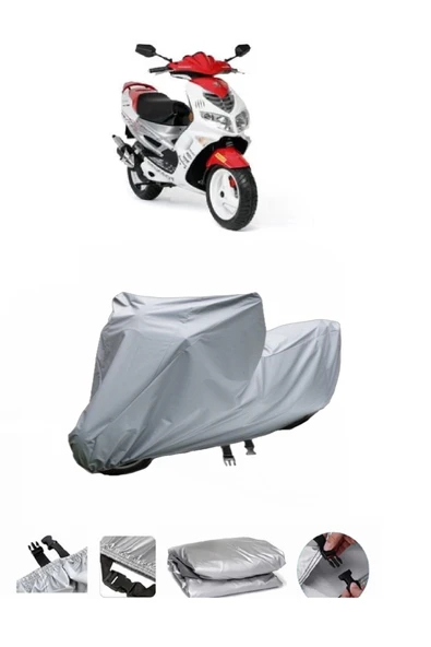 Peugeot Speedfight 2  Gri Motosiklet Brandası ARKA ÇANTA UYUMLU DEĞİLDİR ürün görseli 1