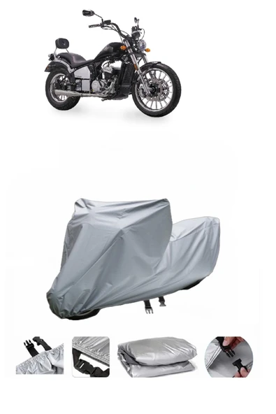 Regal Raptor Daytona 125  Gri Motosiklet Brandası ARKA ÇANTA UYUMLU DEĞİLDİR ürün görseli 1