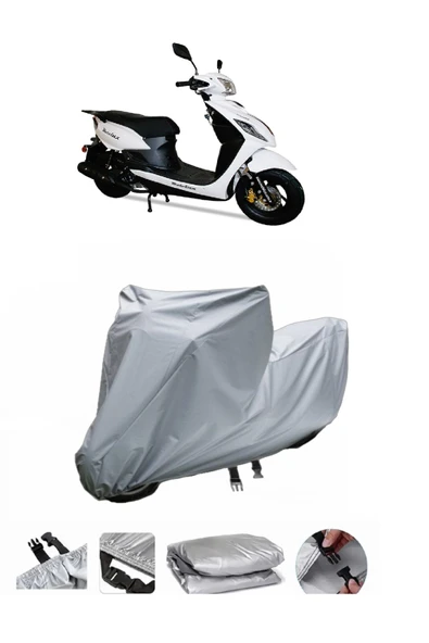 Motolux Rüzgar 50  Gri Motosiklet Brandası ARKA ÇANTA UYUMLU DEĞİLDİR ürün görseli 1