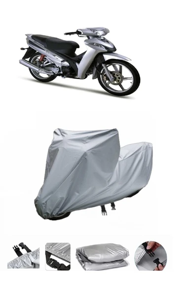 Modenas KRISTAR Gri Motosiklet Brandası ARKA ÇANTA UYUMLU DEĞİLDİR ürün görseli 1