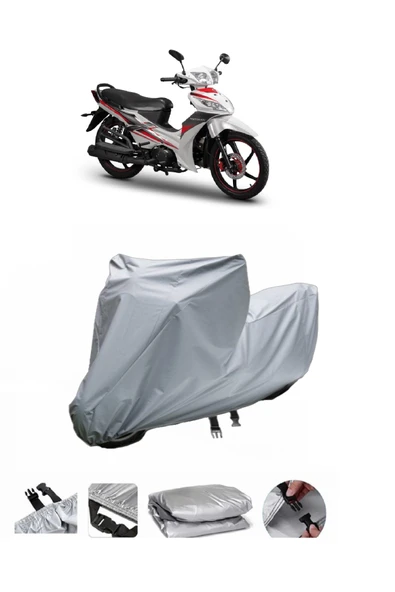 Motoran Orca 100  Gri Motosiklet Brandası ARKA ÇANTA UYUMLU DEĞİLDİR ürün görseli 1