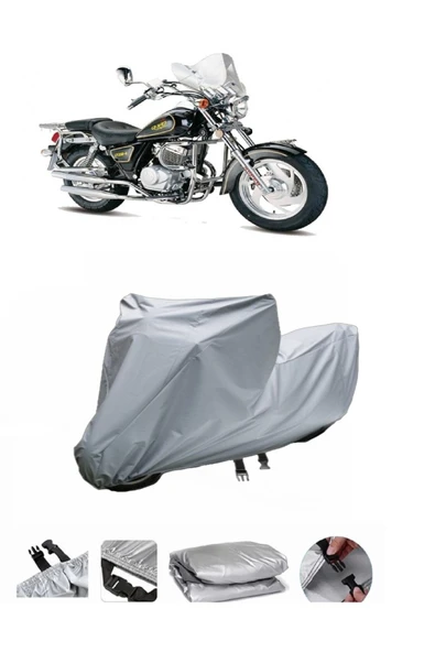 Lifan LF250-4  Gri Motosiklet Brandası ARKA ÇANTA UYUMLU DEĞİLDİR ürün görseli 1