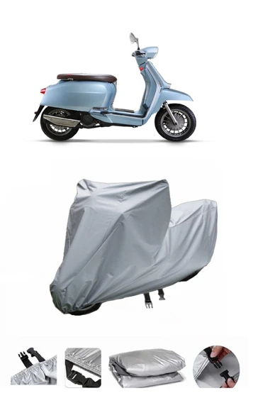 Lambretta V200 Special  Gri Motosiklet Brandası ARKA ÇANTA UYUMLU DEĞİLDİR ürün görseli 1