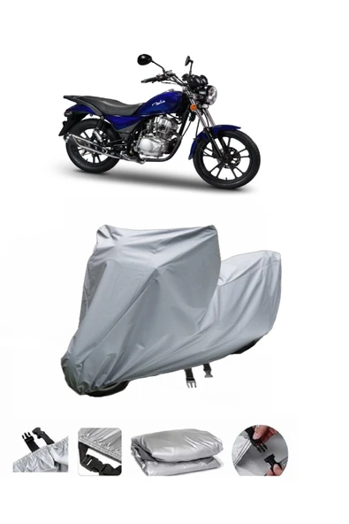 Motoran Fabio 150  Gri Motosiklet Brandası ARKA ÇANTA UYUMLU DEĞİLDİR ürün görseli 1