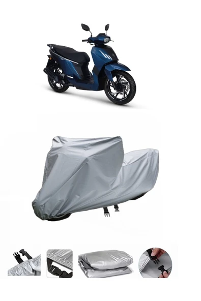 Peugeot Tweet 125  Gri Motosiklet Brandası ARKA ÇANTA UYUMLU DEĞİLDİR ürün görseli 1