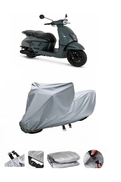 Peugeot Django 50  Gri Motosiklet Brandası ARKA ÇANTA UYUMLU DEĞİLDİR ürün görseli 1