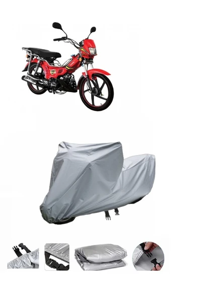 Kral Motor KR-100-2  Gri Motosiklet Brandası ARKA ÇANTA UYUMLU DEĞİLDİR ürün görseli 1
