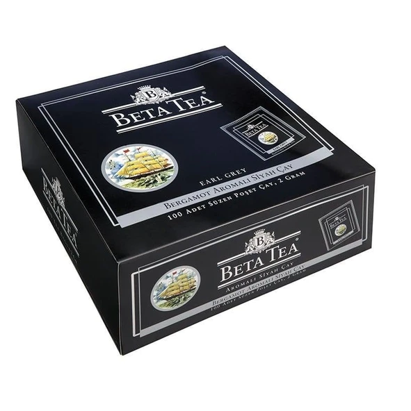 Beta Earl Grey Bardak Poşet 100 x 2 GR (Bergamot - Tomurcuk Çayı) ürün görseli 1