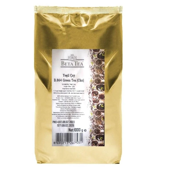 Beta Tea Yeşil Çay 1000 gram (B.864) - Resim 3